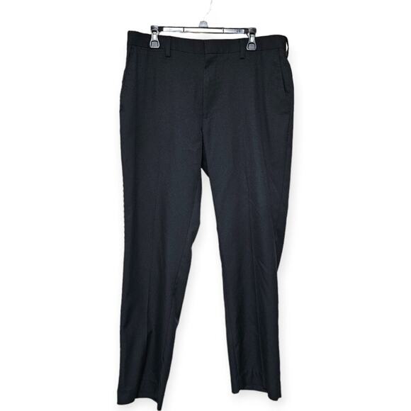 Louis Raphael Tailored Fit Men's Black 36x30 Dress Pants 100% Polyester - Picture 1 of 9